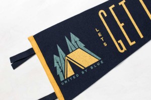 Let's Get Lost Pennant United By Blue