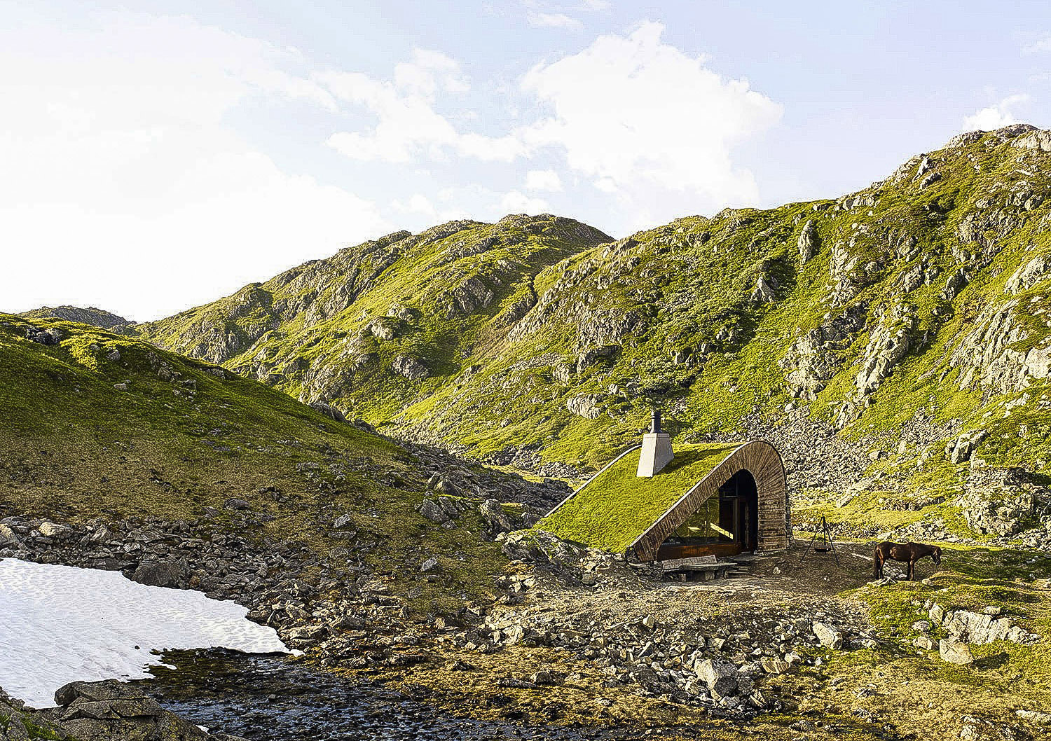 Åkrafjorden Hunting Lodge by Snøhetta in Norway